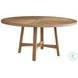 Isle of Palms Mocha Teak Round Outdoor Dining Table
