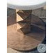 Isle of Palms Mocha and White Agate Stone Top Outdoor Accent Table