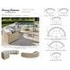 Sand Dune White Outdoor 3 Piece Modular Sectional