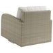Sand Dune Cream Upholstered Outdoor Swivel Lounge Chair