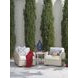 Sand Dune Cream Upholstered Outdoor Swivel Lounge Chair