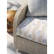 Sand Dune Cream and Blue Outdoor 60" Loveseat