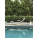 Sand Dune Brown Outdoor 83" Chaise with Pillow