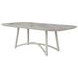Sand Dune Cream Outdoor 88" Rectangular Stone Top Dining Table