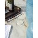 Sand Dune Cream Outdoor 88" Rectangular Stone Top Dining Table