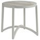 Sand Dune Cream Outdoor Round Stone Top Occassional Table Set