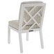 Island Classic Cream and Gray Outdoor Rectangular Quartz Top Dining Room Set