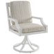 Island Classic Cream and Gray Outdoor Rectangular Quartz Top Dining Room Set
