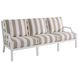 Island Classic White and Brown Outdoor 86" Sofa
