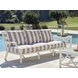 Island Classic White and Brown Outdoor 86" Sofa