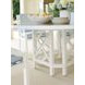 Island Classic Cream and Gray Outdoor 60" Round Quartz Top Dining Table
