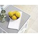 Island Classic Cream and Gray Outdoor Square Quartz Top Accent Table
