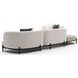 Madera Oatmeal 4 Piece Modular Corner L Sectional with Pillows