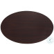 Tribeca American Walnut Oval Lamp Table