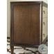Tribeca American Walnut And Cream 3 Drawer Bachelor Chest