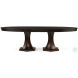 Tribeca American Walnut 80" Double Extendable Pedestal Dining Table
