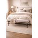 Magnolia White Upholstered Bed Bench