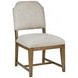 Magnolia Gray and Almond Upholstered Side Chair Set of 2