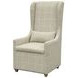 Magnolia Gray Upholstered Host Chair with Pillow Set of 2