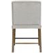 Magnolia Gray and Almond Upholstered Counter Height Stool Set of 2