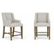 Magnolia Almond Extendable Rectangular Counter Height Dining Room Set