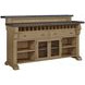 Magnolia Cashew and Gray 2 Door Bar Cabinet