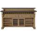 Magnolia Cashew and Gray 2 Door Bar Cabinet