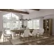 Magnolia Gray and Almond Upholstered Side Chair Set of 2