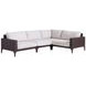 Abaco White 4 Piece Modular Outdoor Sectional