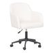 Sydney Cream Upholstered Swivel Desk Chair