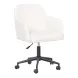 Sydney Cream Upholstered Swivel Desk Chair