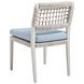 Seabrook Blue Upholstered Outdoor Side Chair