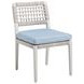 Seabrook Blue Upholstered Outdoor Side Chair