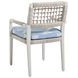 Seabrook Blue Upholstered Outdoor Arm Chair