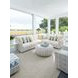 Seabrook White 4 Piece Modular Outdoor Sectional