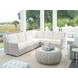 Seabrook White 4 Piece Modular Outdoor Sectional