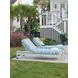 Seabrook Blue and Gray 83" Outdoor Chaise Lounge