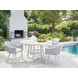 Seabrook Blue and White Upholstered Outdoor Arm Chair