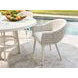 Seabrook Blue and White Upholstered Outdoor Arm Chair