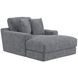 Cozy Gunmetal 53" Chaise with USB Charging