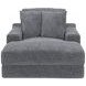 Cozy Gunmetal 53" Chaise with USB Charging