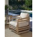 Stillwater Cove Tan Upholstered Outdoor Swivel Lounge Chair