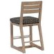 Stillwater Cove Black Upholstered Outdoor Counter Height Stool