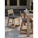 Stillwater Cove Black Upholstered Outdoor Counter Height Stool