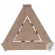 Stillwater Cove Light Taupe Outdoor Triangular End Table