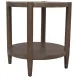 Sinclair Walnut Round End Table
