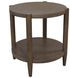 Sinclair Walnut Round End Table