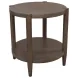 Sinclair Walnut Round End Table