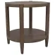 Sinclair Walnut Round End Table