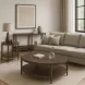 Sinclair Walnut Rectangular Console Table